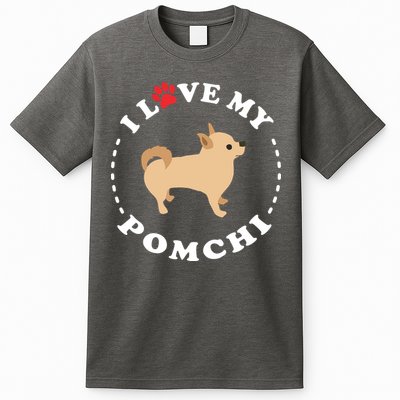 Pomeranian Chihuahua Mix Breed Dog Happy Pomchi Dog T-Shirt