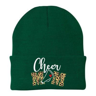 Proud Cheerleader Mom Leopard Cheer mother's day Knit Cap Winter Beanie