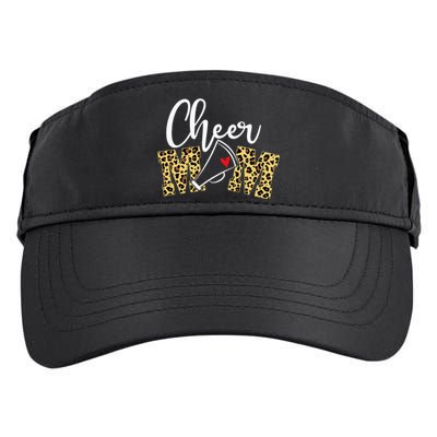 Proud Cheerleader Mom Leopard Cheer mother's day Adult Drive Performance Visor