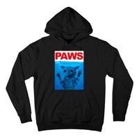 Paws Cat Meme Humor Funny Kitty Lover Funny Cats Dads Mom Hoodie