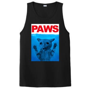 Paws Cat Meme Humor Funny Kitty Lover Funny Cats Dads Mom PosiCharge Competitor Tank