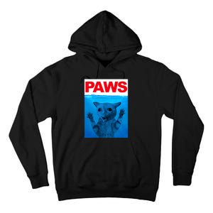 Paws Cat Meme Humor Funny Kitty Lover Funny Cats Dads Mom Tall Hoodie