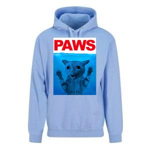 Paws Cat Meme Humor Funny Kitty Lover Funny Cats Dads Mom Unisex Surf Hoodie