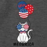 Patriotic Cat Meowica 4th of July Funny Kitten Lover Vector Backpack