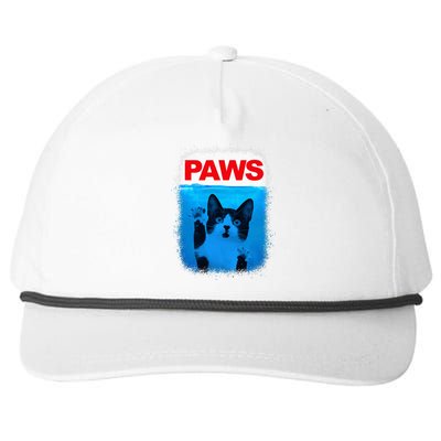 Paws Cat Meme Humor Snapback Five-Panel Rope Hat