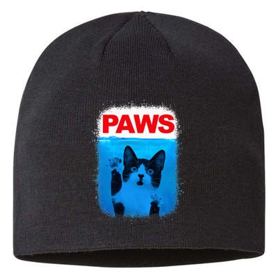 Paws Cat Meme Humor Sustainable Beanie