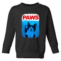 Paws Cat Meme Humor Toddler Sweatshirt