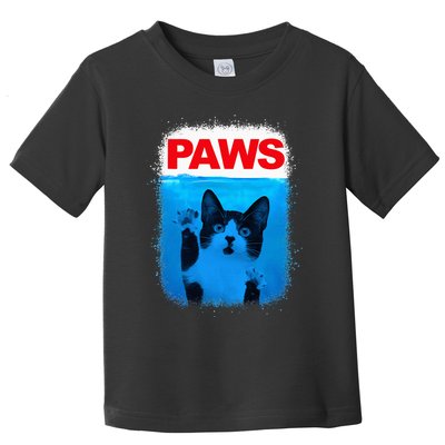 Paws Cat Meme Humor Toddler T-Shirt