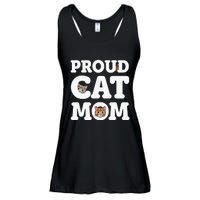 Proud Cat Mom Mother of Kittens Kitty Super pi day Ladies Essential Flowy Tank