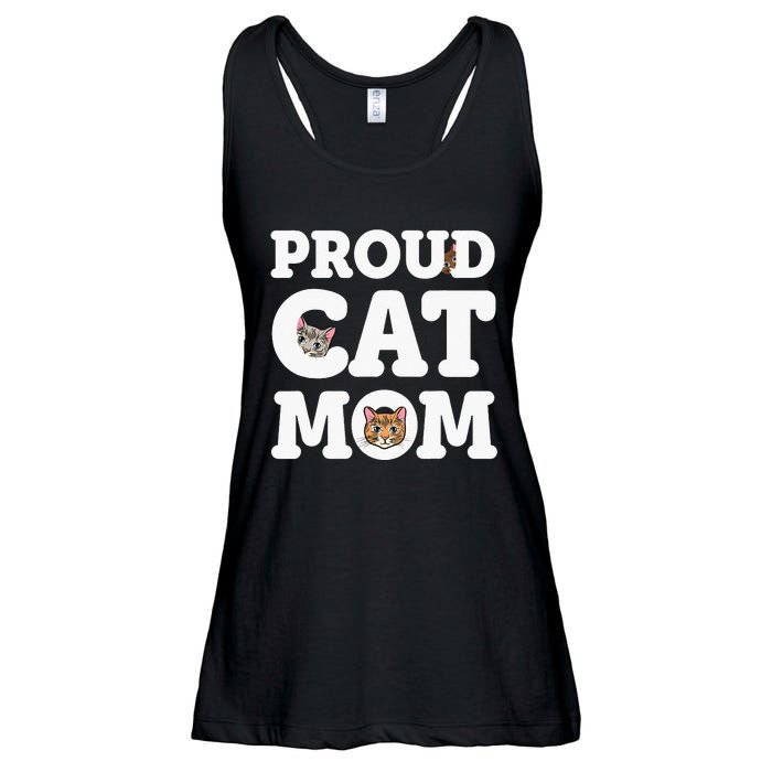 Proud Cat Mom Mother of Kittens Kitty Super pi day Ladies Essential Flowy Tank