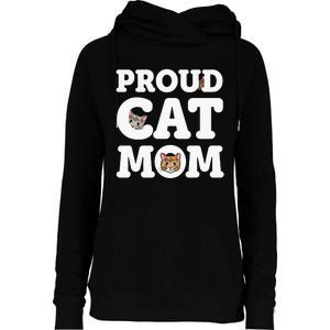 Proud Cat Mom Mother of Kittens Kitty Super pi day Womens Funnel Neck Pullover Hood