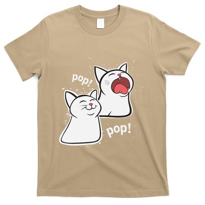 Popping Cat Meme Funny Memes Internet Memes Cat Lover Genz T-Shirt