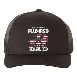 Plumer Calls Me Dad Father's Day Yupoong Adult 5-Panel Trucker Hat