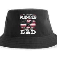 Plumer Calls Me Dad Father's Day Sustainable Bucket Hat