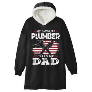 Plumer Calls Me Dad Father's Day Hooded Wearable Blanket