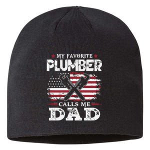 Plumer Calls Me Dad Father's Day Sustainable Beanie