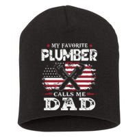 Plumer Calls Me Dad Father's Day Short Acrylic Beanie