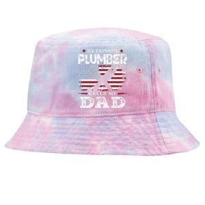 Plumer Calls Me Dad Father's Day Tie-Dyed Bucket Hat