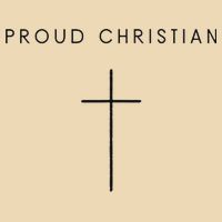 Proud Christian Minimalist Cross Christian Religious Jesus  Zip Tote Bag