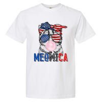 Patriotic Cat Meowica Bubblegum 4th Of July Funny Cat Lover Garment-Dyed Heavyweight T-Shirt