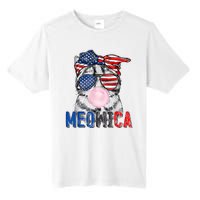 Patriotic Cat Meowica Bubblegum 4th Of July Funny Cat Lover Tall Fusion ChromaSoft Performance T-Shirt