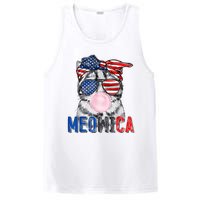 Patriotic Cat Meowica Bubblegum 4th Of July Funny Cat Lover PosiCharge Competitor Tank