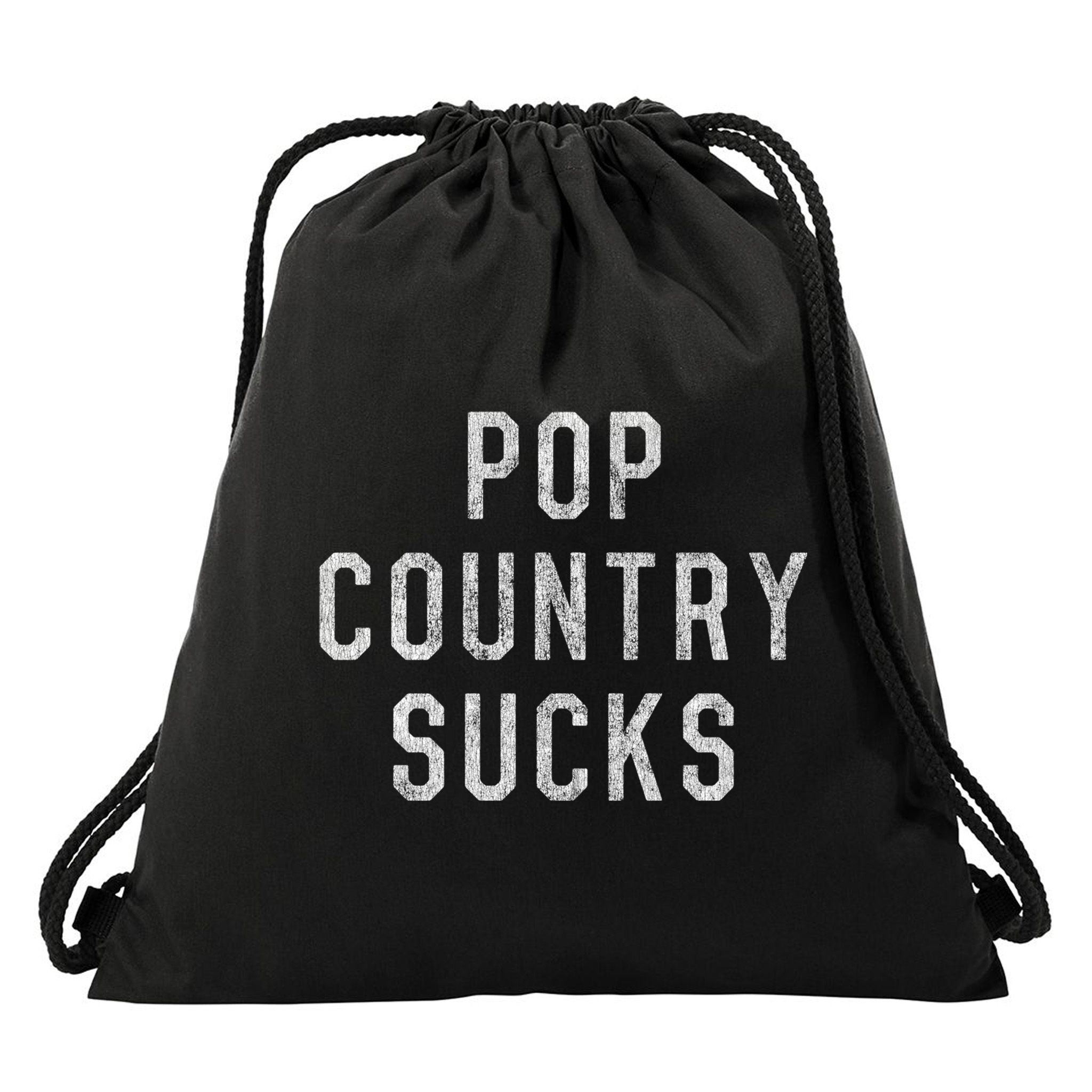 Pop Country Music Sucks Cute Gift Drawstring Bag