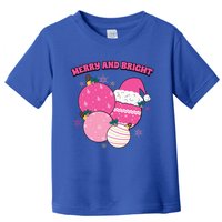 Pink Christmas Merry And Bright Gift Toddler T-Shirt