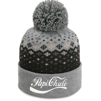 Papi Chulo Mexican Dad Father's Dad Chingon Fathers Day The Baniff Cuffed Pom Beanie