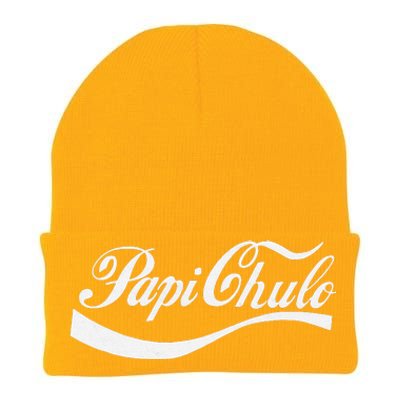 Papi Chulo Mexican Dad Father's Dad Chingon Fathers Day Knit Cap Winter Beanie