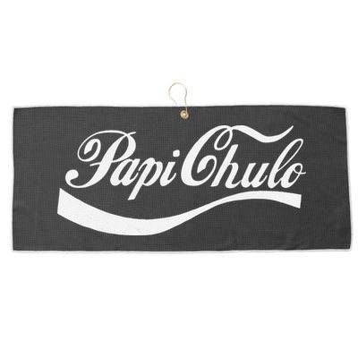 Papi Chulo Mexican Dad Father's Dad Chingon Fathers Day Large Microfiber Waffle Golf Towel