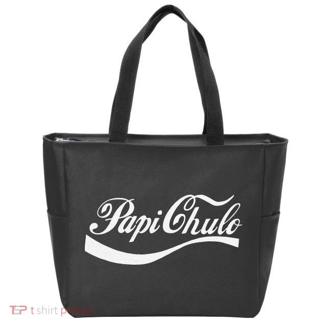 Papi Chulo Mexican Dad Father's Dad Chingon Fathers Day Zip Tote Bag