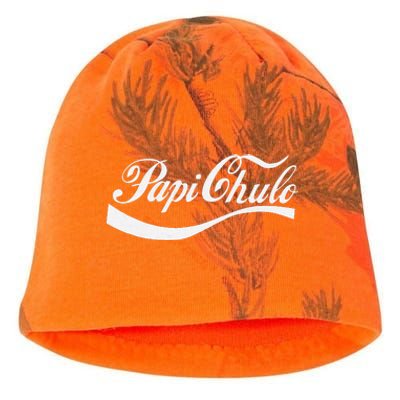 Papi Chulo Mexican Dad Father's Dad Chingon Fathers Day Kati - Camo Knit Beanie