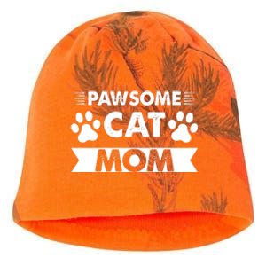 Pawsome Cat Mom Cat Kati - Camo Knit Beanie