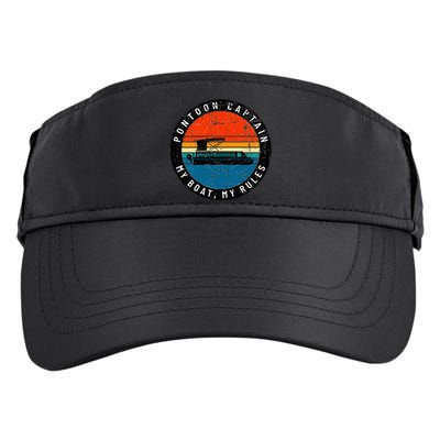 Pontoon Captain My Boat My Rules Adult Drive Performance Visor