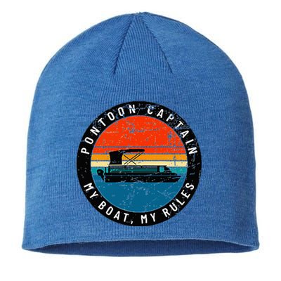 Pontoon Captain My Boat My Rules Sustainable Beanie