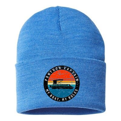 Pontoon Captain My Boat My Rules Sustainable Knit Beanie