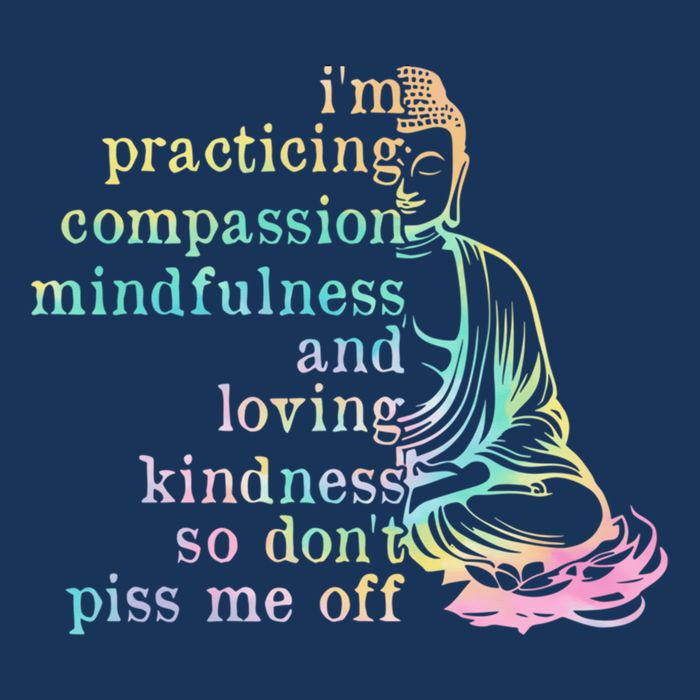 Practicing Compassion & Mindfulness Buddha Mousepad
