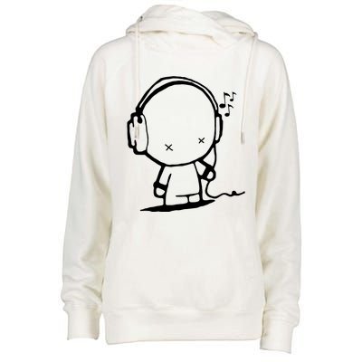 Pop Culture Meme Music Womens Funnel Neck Pullover Hood