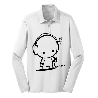 Pop Culture Meme Music Silk Touch Performance Long Sleeve Polo