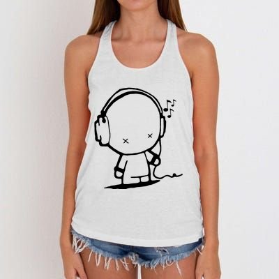 Pop Culture Meme Music Women's Knotted Racerback Tank