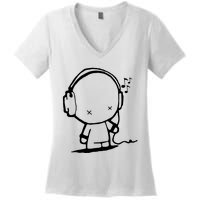 Pop Culture Meme Music Women's V-Neck T-Shirt