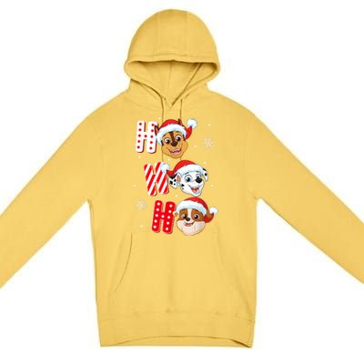 Pawpatrol Chase Marshall Rubble Christmas Santa Hats Premium Pullover Hoodie