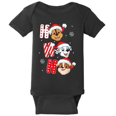 Pawpatrol Chase Marshall Rubble Christmas Santa Hats Baby Bodysuit