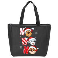 Pawpatrol Chase Marshall Rubble Christmas Santa Hats Zip Tote Bag