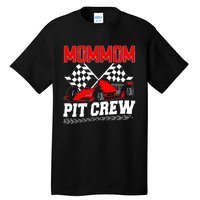 Pit Crew Mommom Race Car Birthday Racing Car Family Tall T-Shirt