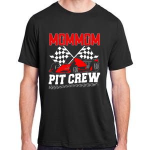 Pit Crew Mommom Race Car Birthday Racing Car Family Adult ChromaSoft Performance T-Shirt