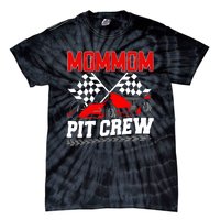 Pit Crew Mommom Race Car Birthday Racing Car Family Tie-Dye T-Shirt