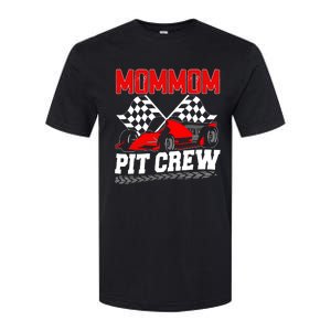 Pit Crew Mommom Race Car Birthday Racing Car Family Softstyle CVC T-Shirt