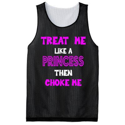 Princess Choke Me BDSM Women Dirty Adult Humor Mesh Reversible Basketball Jersey Tank